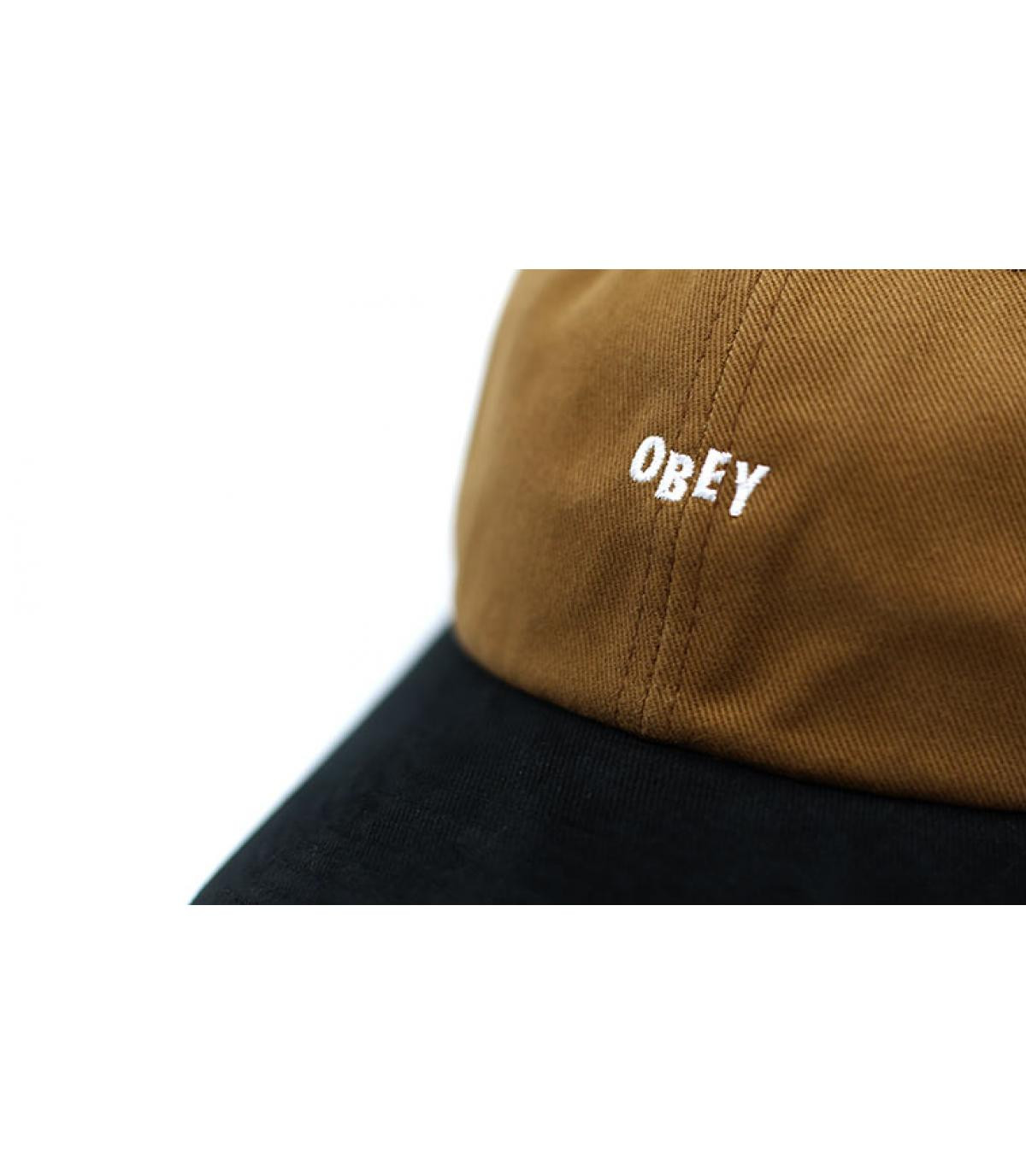 Obey brown black cap